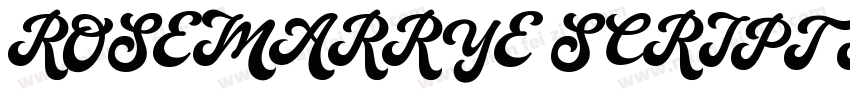 ROSEMARRYE SCRIPT PERSONAL USE Ital字体转换